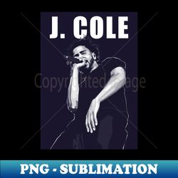 Rapper J Cole - Exclusive PNG Sublimation Download - Revolutionize Your Designs
