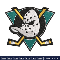 Anaheim Ducks logo Embroidery,NHL Embroidery, Sport embroidery, Logo Embroidery, NHL Embroidery design
