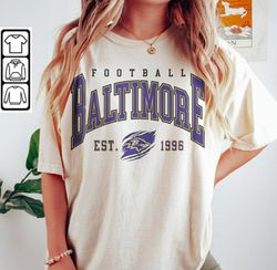 Baltimore Ravens Football Unisex Sweatshirt T-Shirt Hoodie, Vintage  Baltimore Ravens Football Shirt Football Champions