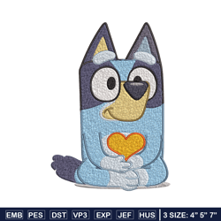 Bluey Embroidery, Bluey Cartoon Embroidery, cartoon Embroidery, Embroidery File, cartoon shirt, digital download.