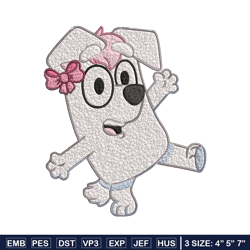 Bluey girl Embroidery design, Bluey girl Embroidery, cartoon design, Embroidery File, cartoon shirt, Instant download