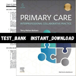 Test Bank for Primary Care, Interprofessional Collaborative Practice, 6th Edition Buttaro PDF | Instant Download | All C