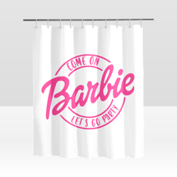 barbie shower curtain