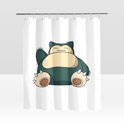 snorlax shower curtain