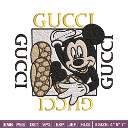 Mickey box gucci Embroidery Design, Gucci Embroidery, Brand Embroidery, Logo shirt, Embroidery File, Digital download