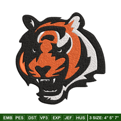 Cincinnati Bengals logo Embroidery, NFL Embroidery, Sport embroidery, Logo Embroidery, NFL Embroidery design.