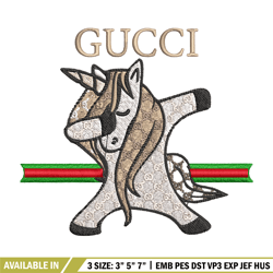 Unicorn gucci Embroidery Design, Gucci Embroidery, Embroidery File, Logo shirt, Sport Embroidery, Digital download.