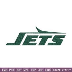 New York Jets logo Embroidery, NFL Embroidery, Sport embroidery, Logo Embroidery, NFL Embroidery design
