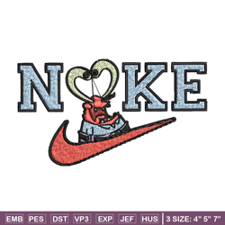 Nike krab Embroidery Design, Spongebob Embroidery, Nike Embroidery, Embroidery File, Logo shirt,Digital download