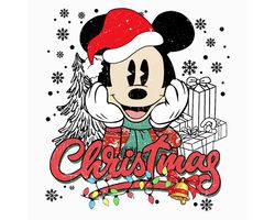 Retro Christmas Png, Vintage Christmas Png, Retro, Mickey