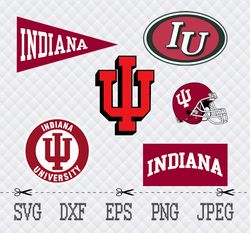 Indiana University SVG,PNG,EPS Cameo Cricut Design Template Stencil Vinyl Decal Tshirt Transfer Iron on