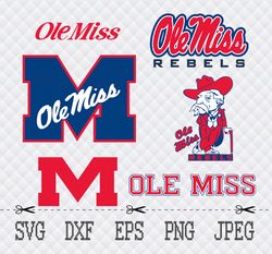 Ole miss SVG,PNG,EPS Cameo Cricut Design Template Stencil Vinyl Decal Tshirt Transfer Iron on