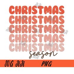Retro Christmas Season PNG, Christmas Crew PNG, Christmas PNG