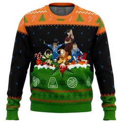 Avatar the Last Airbender On the Chimney All Over Print Hoodie 3D Zip Hoodie 3D Ugly Christmas Sweater 3D Fleece Hoodie