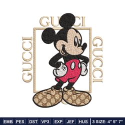 Gucci Mickey Mouse Embroidery design, Gucci Embroidery, Disney design, Embroidery File, cartoon shirt, Instant download.