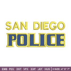 San Diego Police embroidery design, logo embroidery, logo design, embroidery file, logo shirt, Digital download.