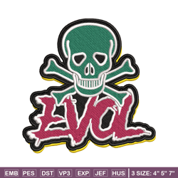 Skull Logo embroidery design, Skull Logo embroidery, logo design, embroidery file, logo shirt, Digital download.