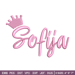 Sofia Logo embroidery design, Sofia Logo embroidery, logo design, embroidery file, logo shirt, Digital download.