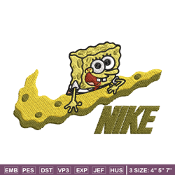 Spongebob nike Embroidery Design, Nike Embroidery, Brand Embroidery, Embroidery File, Logo shirt, Digital download
