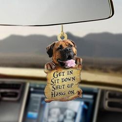 Bullmastiff Car Hanging Mirror Ornaments: Ideal Gift for Dog Lovers!