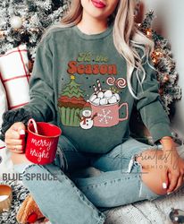 Tis the season Christmas sweatshirt, Retro Christmas SWEATHSIRT,  Holiday apparel, iPrintasty Christmas, Merry Christmas