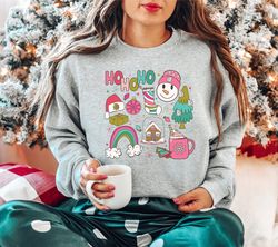 Christmas Sweatshirt, Funny Christmas Shirt, Preppy Christmas Crewneck, Vintage Christmas Sweater, Christmas Sweatshirts