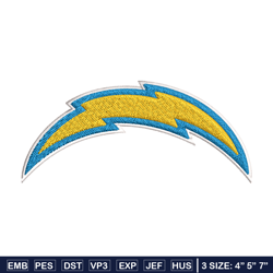 Los Angeles Chargers logo Embroidery, NFL Embroidery, Sport embroidery, Logo Embroidery, NFL Embroidery design