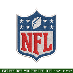 National Football Leagues logo Embroidery, NFL Embroidery, Sport embroidery, Logo Embroidery, NFL Embroidery design.