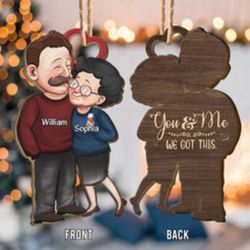 2023 Personalized Wooden Ornament: Celebrate Christmas & Senior Couples Anniversary