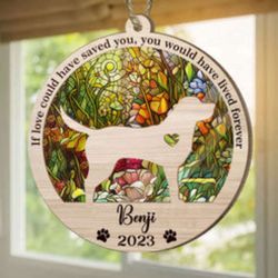 Personalized Suncatcher Ornament - If Love Could Have Saved You