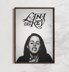 LANA DEL REY Poster  Vintage Wall Art  Music Memorabilia  Retro Wall Art Concert Poster Poster with Frame  A4, A2, A1 Si