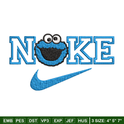 Nike blue cartoon Embroidery Design, Nike Embroidery, Brand Embroidery, Embroidery File, Logo shirt, Digital download.