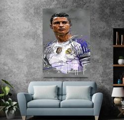 Cristiano Ronaldo, Cristiano Ronaldo Wall Decor, Ronaldo Lover Gift Wall Decor, Ronaldo Artwork, Gym Artwork,-2