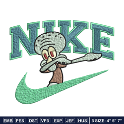 Nike Squidward Embroidery Design, Spongebob Embroidery, Nike Embroidery, Embroidery File, Logo shirt, Digital download