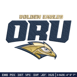 Oral Roberts Golden Eagles embroidery design, Oral Roberts Golden Eagles embroidery, Sport embroidery, NCAA embroidery.
