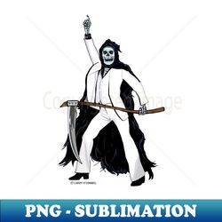 Grim Reaper Disco - Retro PNG Sublimation Digital Download - Transform Your Sublimation Creations