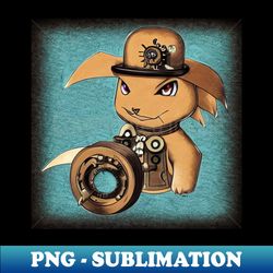Steampunk Robot Animal Cute - High-Resolution PNG Sublimation File - Perfect for Sublimation Mastery