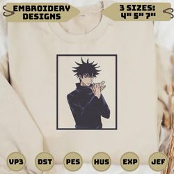 Anime Embroidery, Format exp, dst, jef, pes, Embroidery Patterns, Anime Embroidery Files, Sorcerer Embroidery, Hero Embroidery, Instant Download,