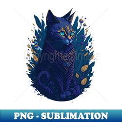 Feline in the night cat - Aesthetic Sublimation Digital File - Unlock Vibrant Sublimation Designs