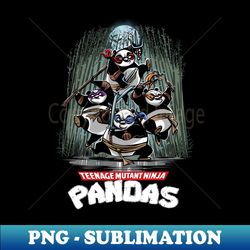 Teenage Mutant Ninja Pandas - High-Quality PNG Sublimation Download - Revolutionize Your Designs