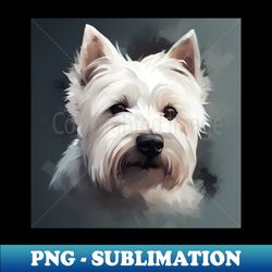 West Highland White Terrier - PNG Transparent Digital Download File for Sublimation - Instantly Transform Your Sublimation Projects