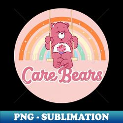 care bear - vintage sublimation png download - bold & eye-catching