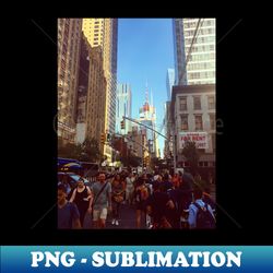 Manhattan New York City - High-Quality PNG Sublimation Download - Enhance Your Apparel with Stunning Detail