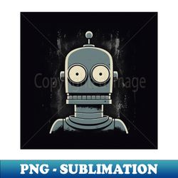 Black Robot - Creative Sublimation PNG Download - Bold & Eye-catching