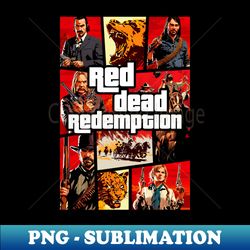 Red Theft Redemption - Professional Sublimation Digital Download - Transform Your Sublimation Creations