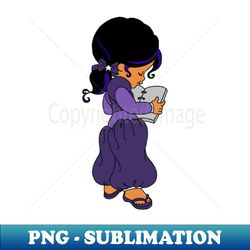 Indigo Doll of Rainbow Brite - Instant PNG Sublimation Download - Fashionable and Fearless