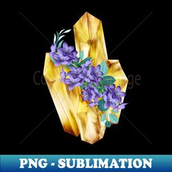 Crystal Magic Citrine - Vintage Sublimation PNG Download - Bring Your Designs to Life