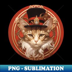Classic Cat - Decorative Sublimation PNG File - Vibrant and Eye-Catching Typography