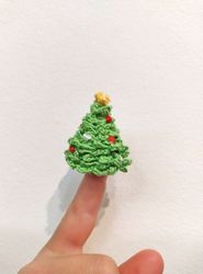Crochet pattern Xmas Tree, miniature Christmas Tree pattern, tiny tree, New Year