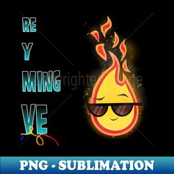 TD - Flames of love - Instant PNG Sublimation Download - Unleash Your Creativity